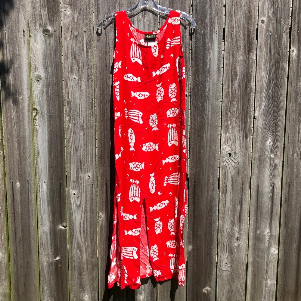 Uluwatu Vintage Hawaiian Maxi Dress